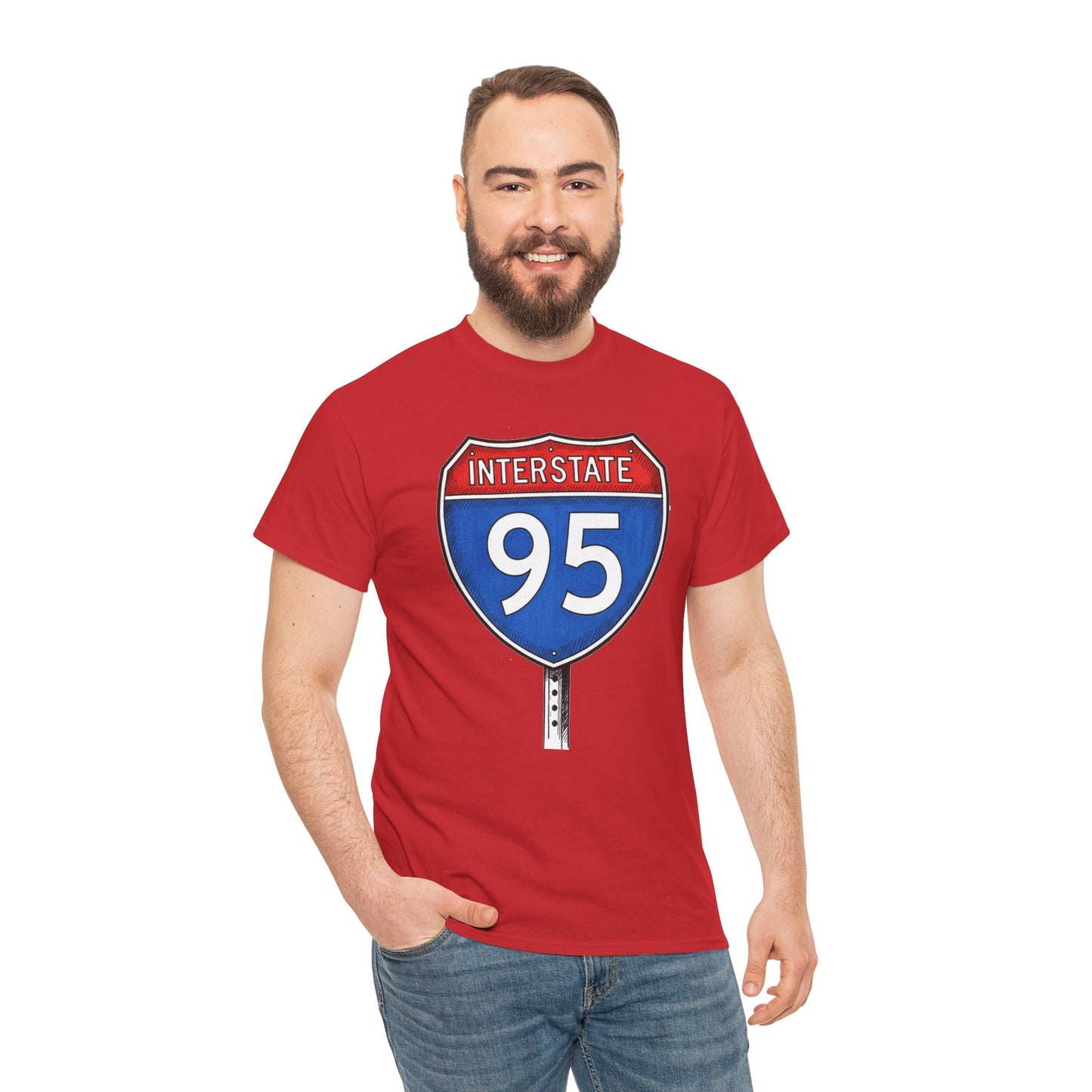 Interstate 95 Sign Tee | Vintage Urban Graphic I95 T-shirt