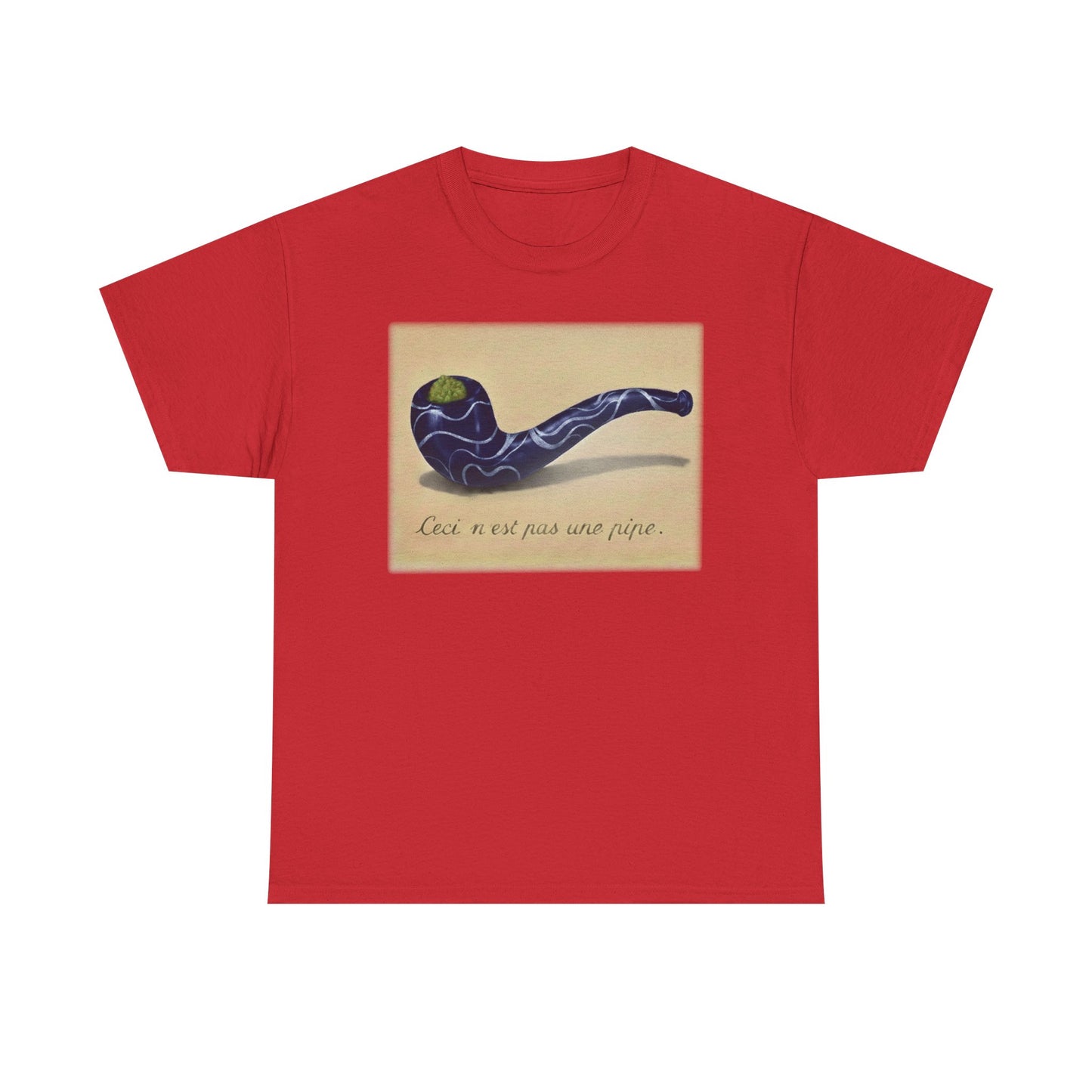 This is not a pipe, in the style of "La Trahison des Images" Marijuana T-Shirt | Ceci n'est pas une pipe art print