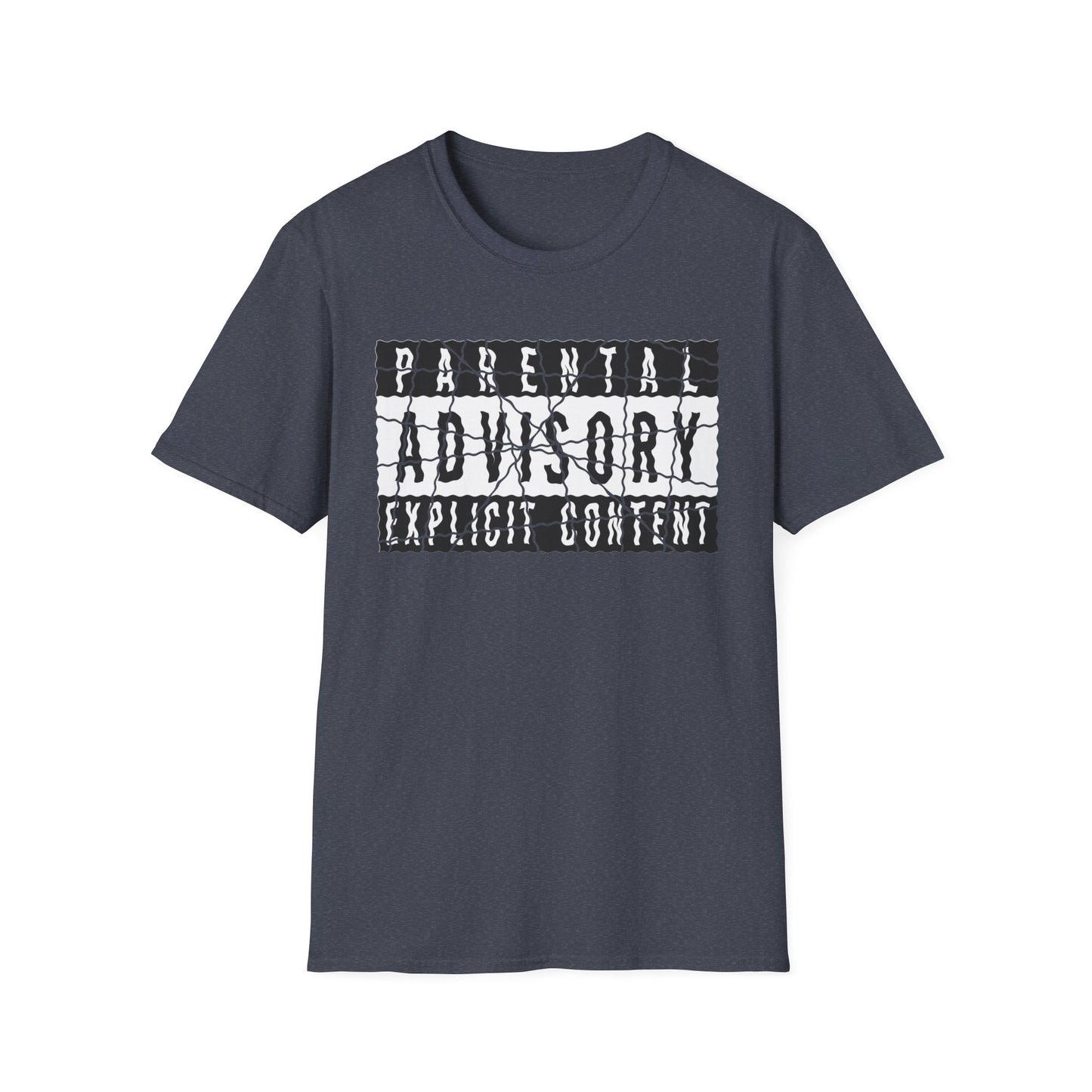 Parental Advisory Distressed Logo T-Shirt | Retro Censored Graphic