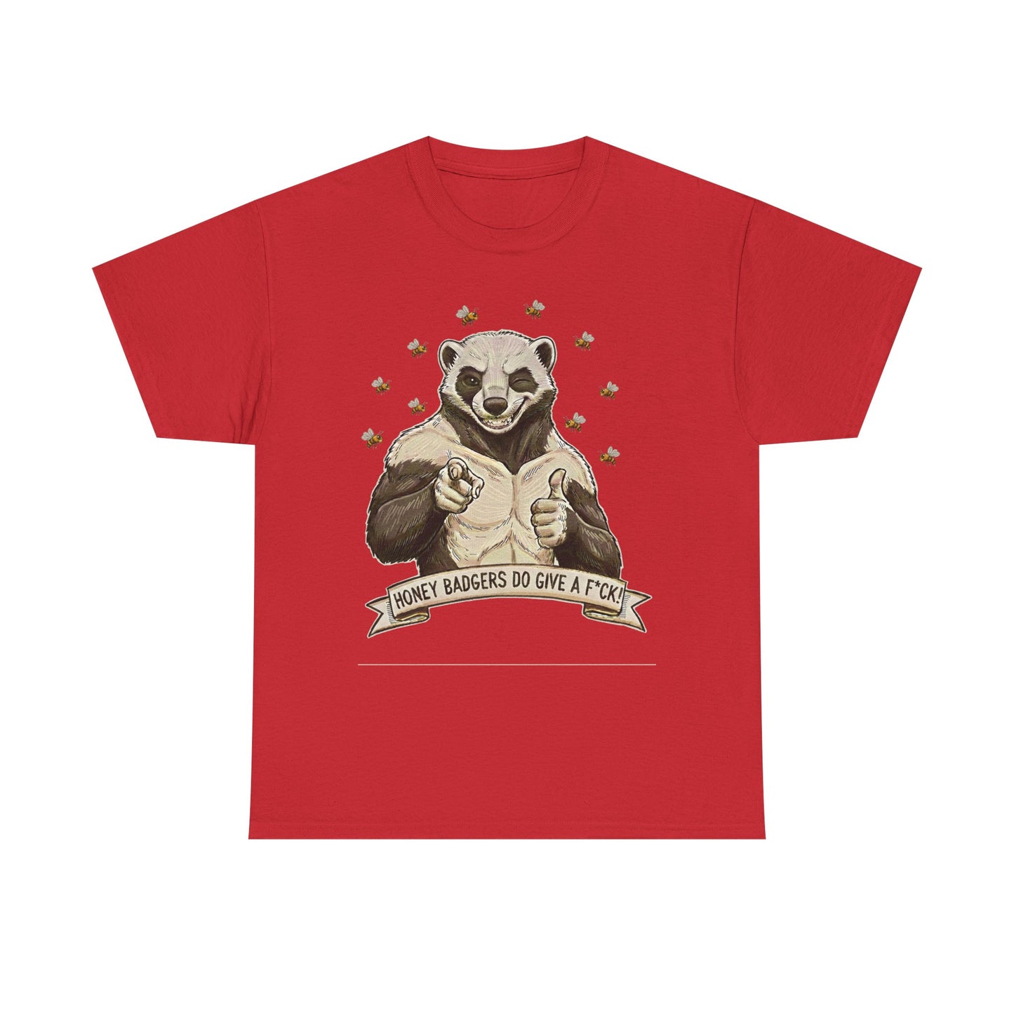Honey Badger T-Shirt | Honey Badgers Do Give A F*ck Graphic Tee