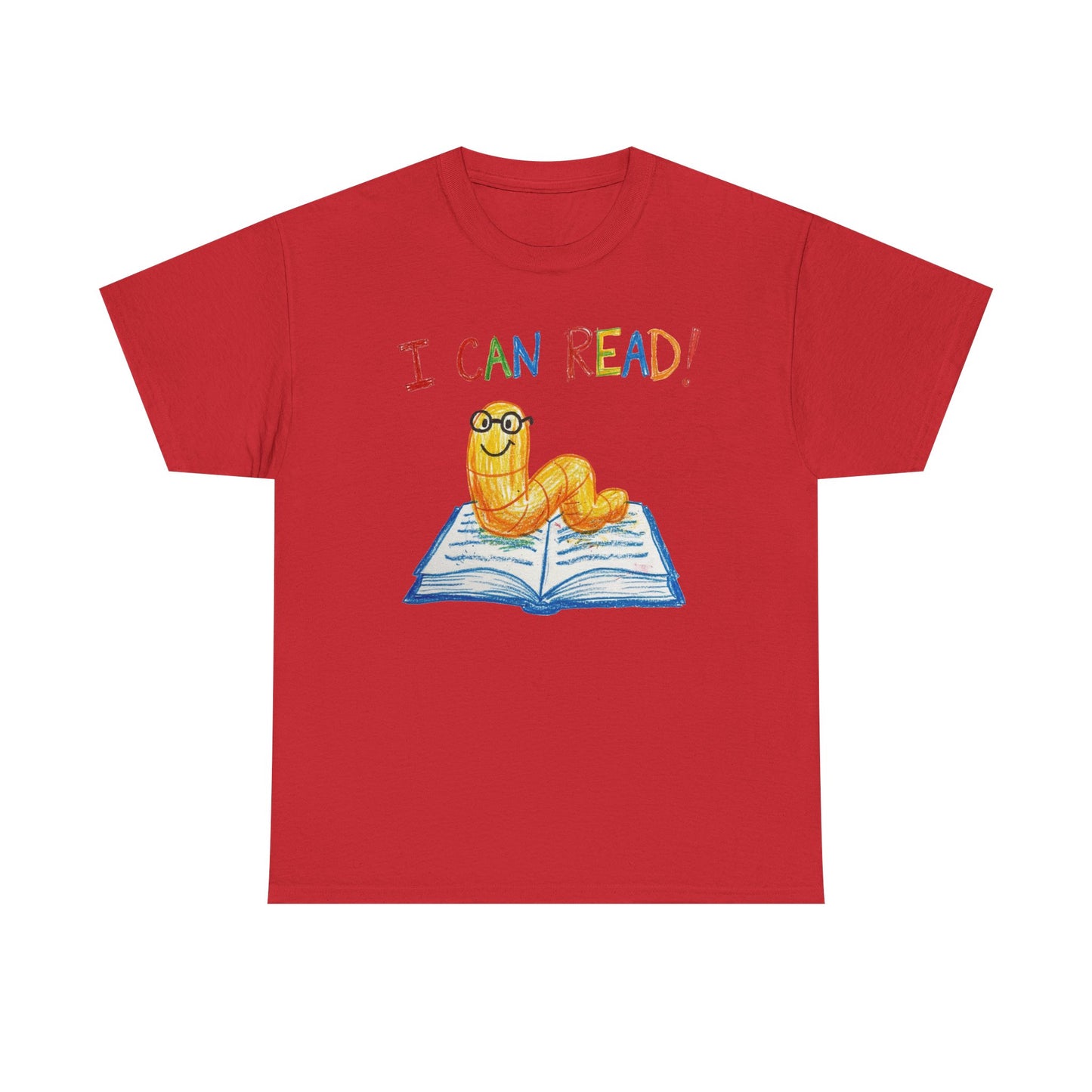 I Can Read Bookworm tee | Retro Reading Shirt