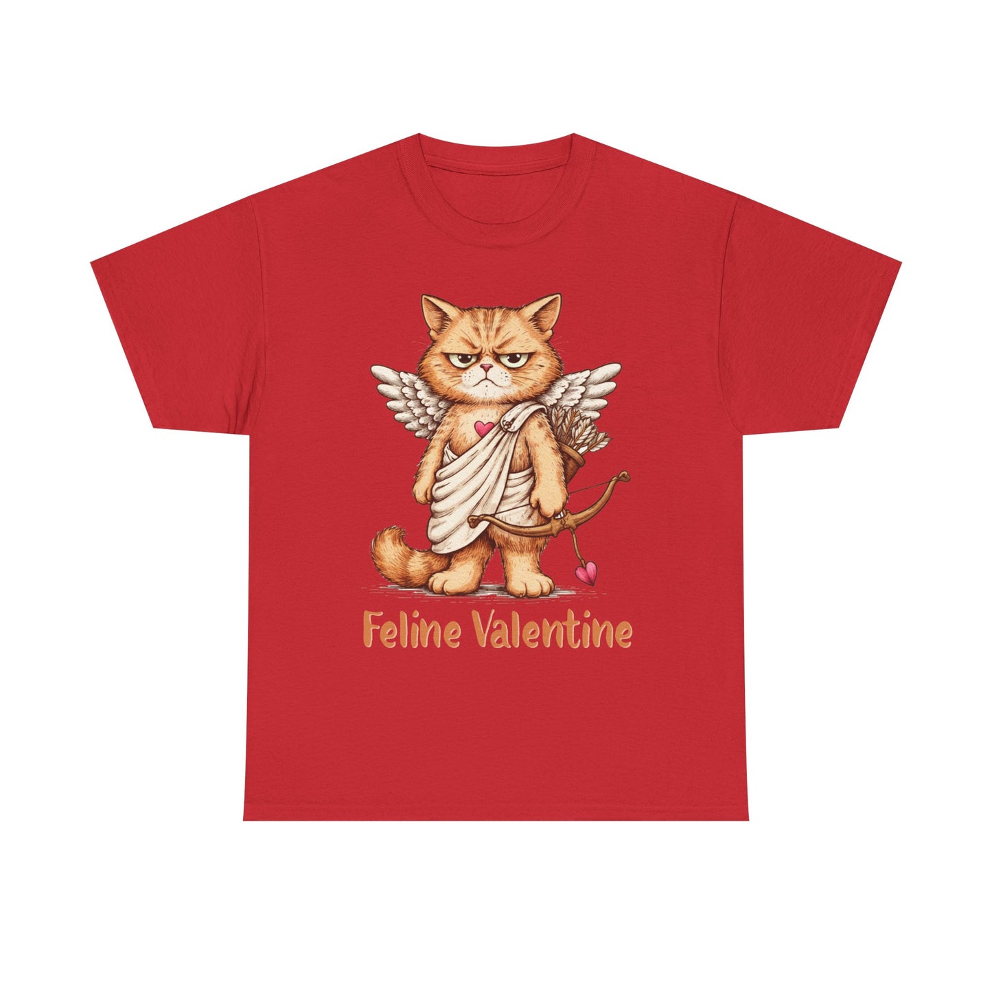 Valentines Day ! Feline Valentine Tee | Grumpy Cat Cupid | Valentines Gift