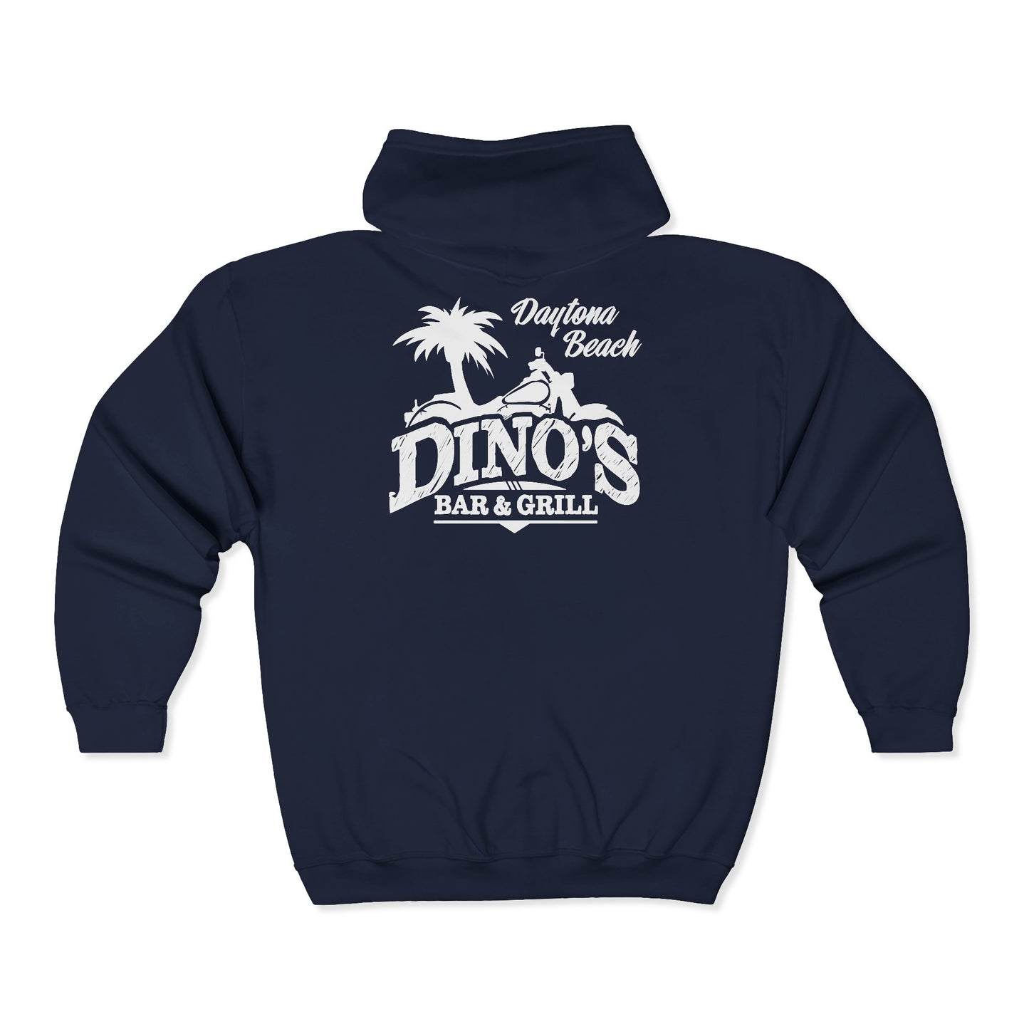 2 Sided Zip-Hoodie | Dino's Bar & Grill | Daytona Beach