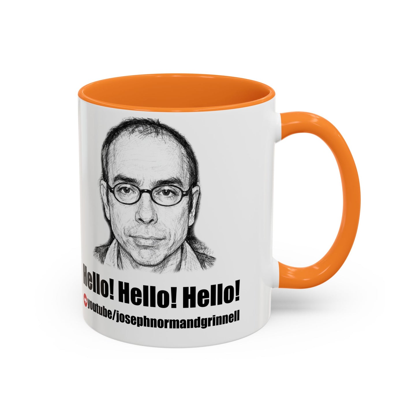 Mug - 11oz, 15oz | Joe Grinnell | Hello! Hello! Hello! - Youtube link