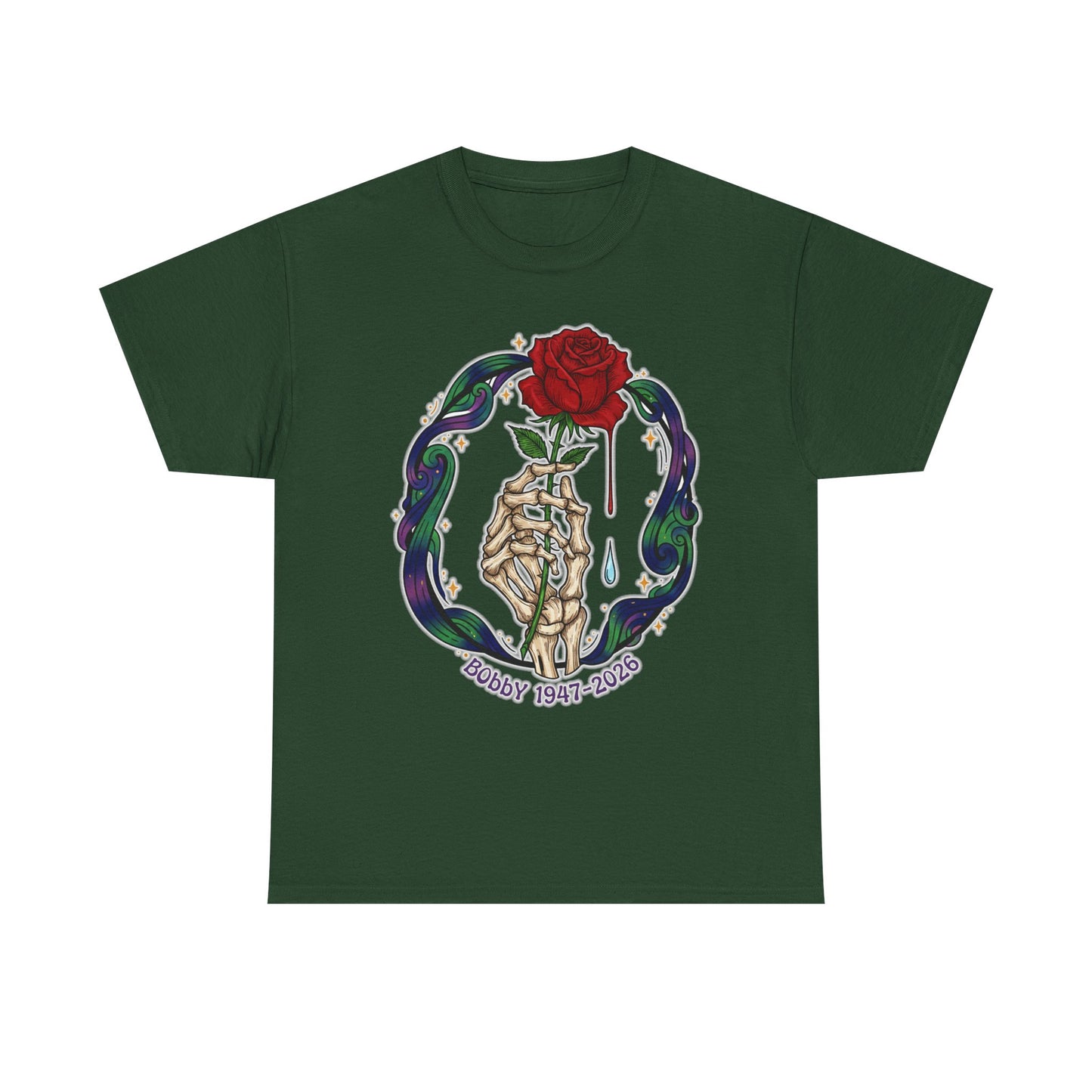 Bobby Weir T-Shirt Crying Rose | Bobby 1947-2026 | Memorial Graphic Tee