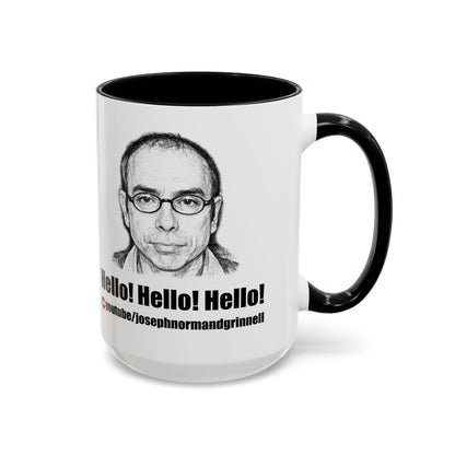 Hello! Hello! Hello! Mug | Sketch Portrait Coffee Cup