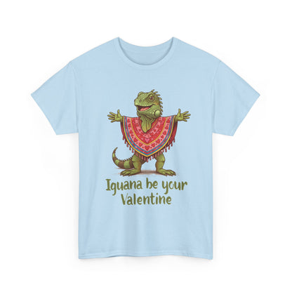 Valentines Day ! "Iguana be your Valentine" Tee | Happy Iguana in Heart Poncho | Valentines Gift