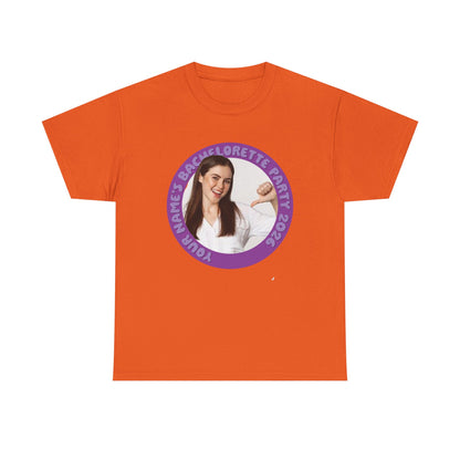 Bachelorette Party Photo Tee | Custom Photo, Name & Year Circle