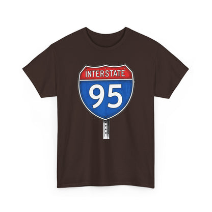 Interstate 95 Sign Tee | Vintage Urban Graphic I95 T-shirt