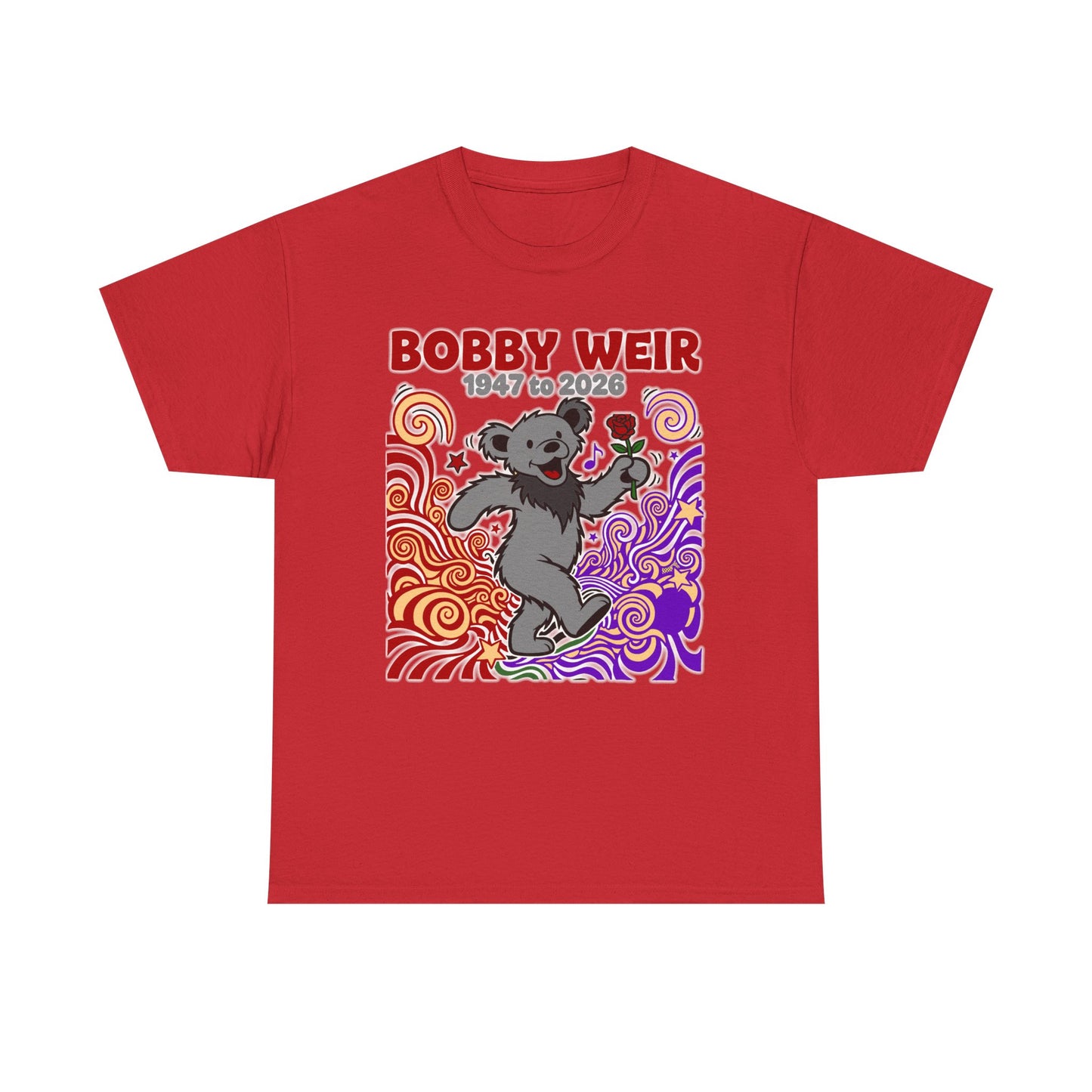 Bobby Weir Dead Bear T-Shirt | 1947-2026 Memorial Graphic Tee