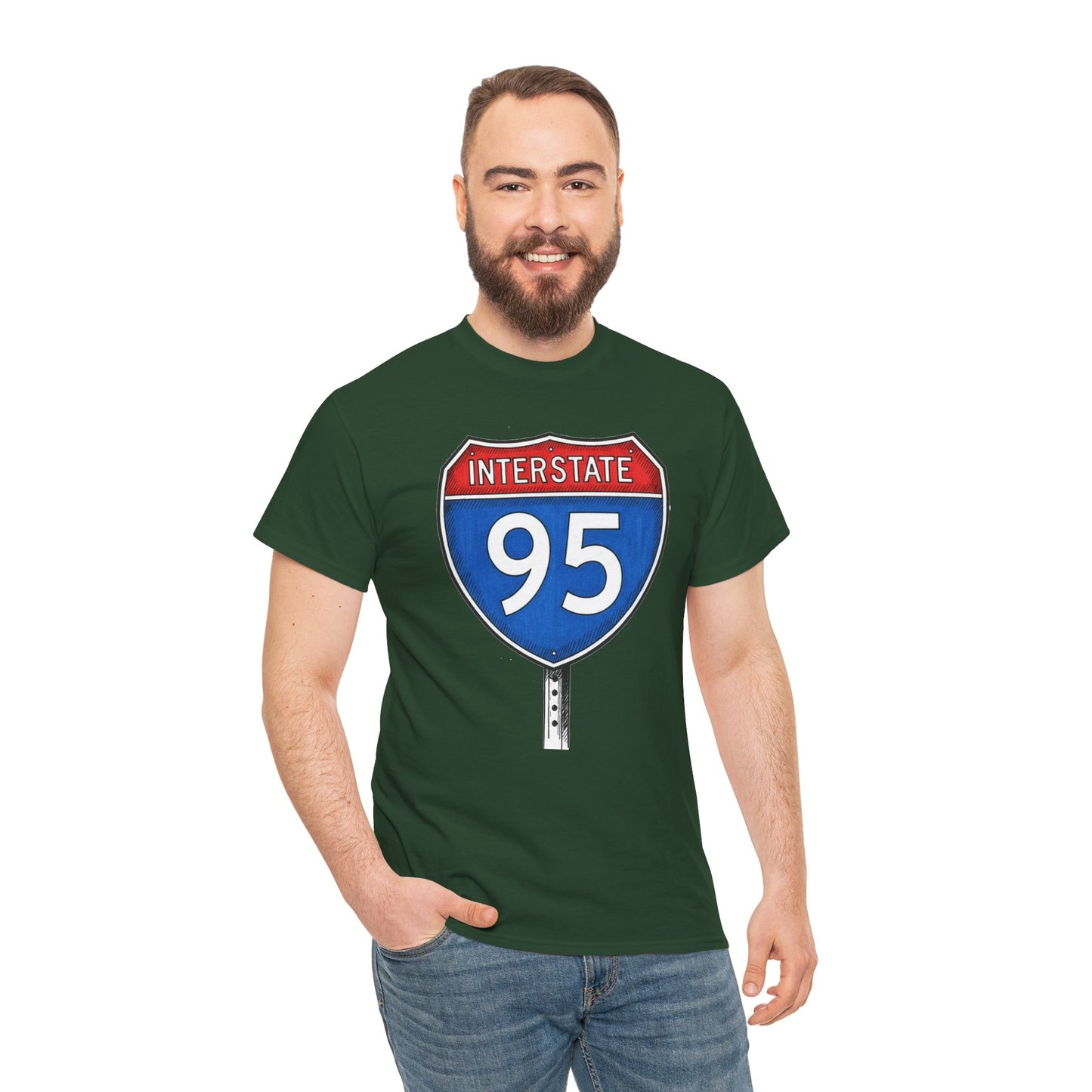 Interstate 95 Sign Tee | Vintage Urban Graphic I95 T-shirt