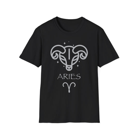 Aries Ram Zodiac T-Shirt | Minimal Astrology Graphic