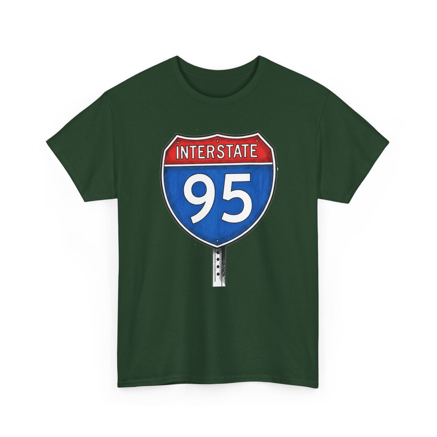 Interstate 95 Sign Tee | Vintage Urban Graphic I95 T-shirt