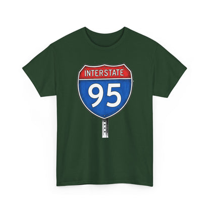 Interstate 95 Sign Tee | Vintage Urban Graphic I95 T-shirt