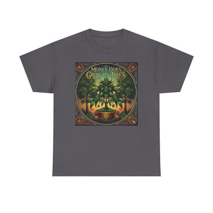 Money Does Grow On TreesMarijuana  tee | vintage cannabis money tree illustration