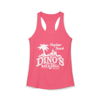 Women's Racerback Tank | Dino's Bar & Grill | Daytona Beach