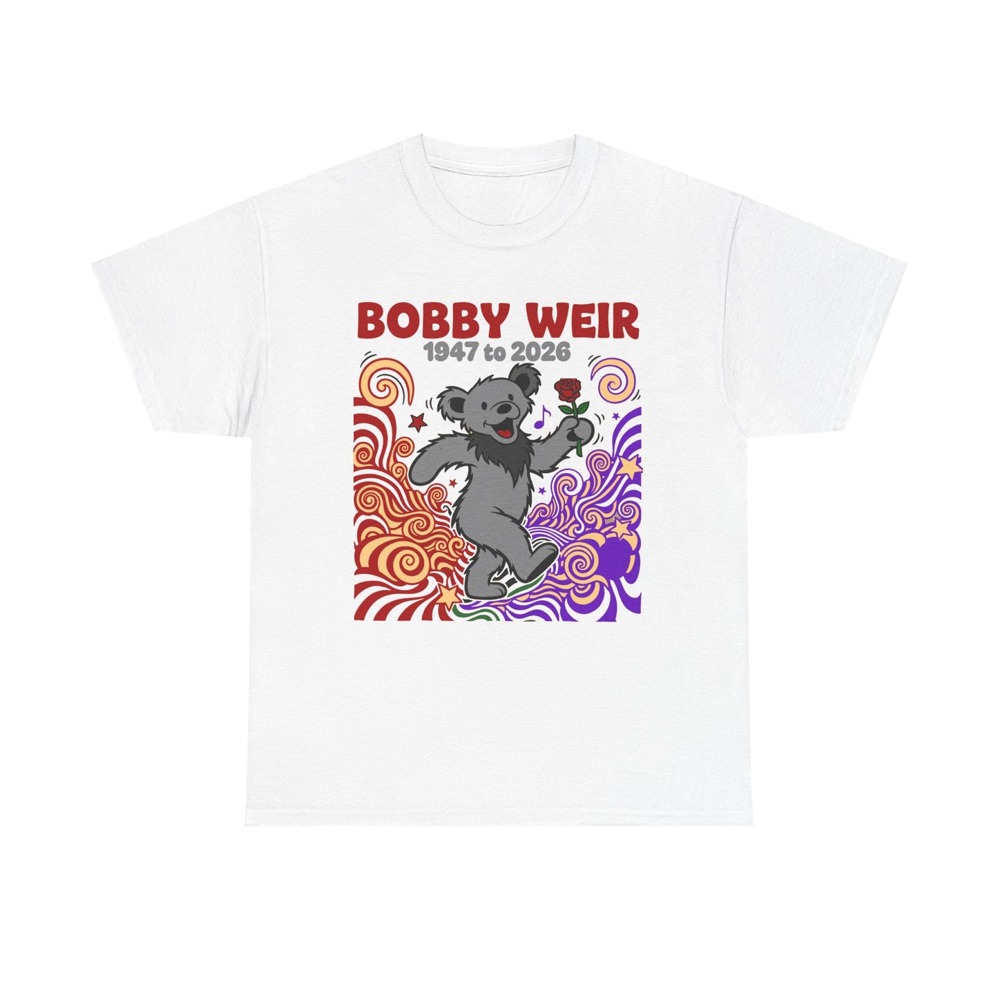 Bobby Weir Dead Bear T-Shirt | 1947-2026 Memorial Graphic Tee