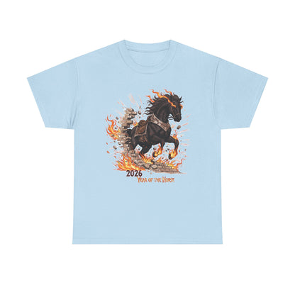 2026 Year of the Horse Tee | Chinese Zodiac Fire Horse Illustration