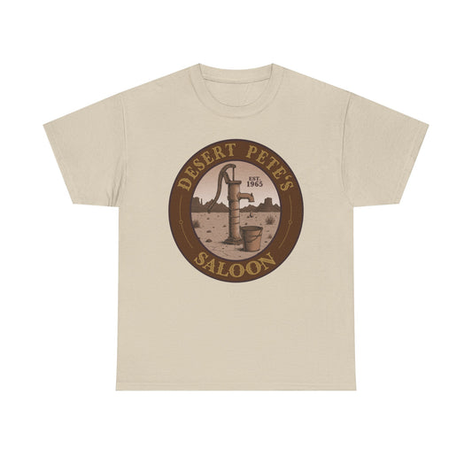 Desert Petes Saloon Kingston Trio inspired Tee sepia | Old Western Desert Pump