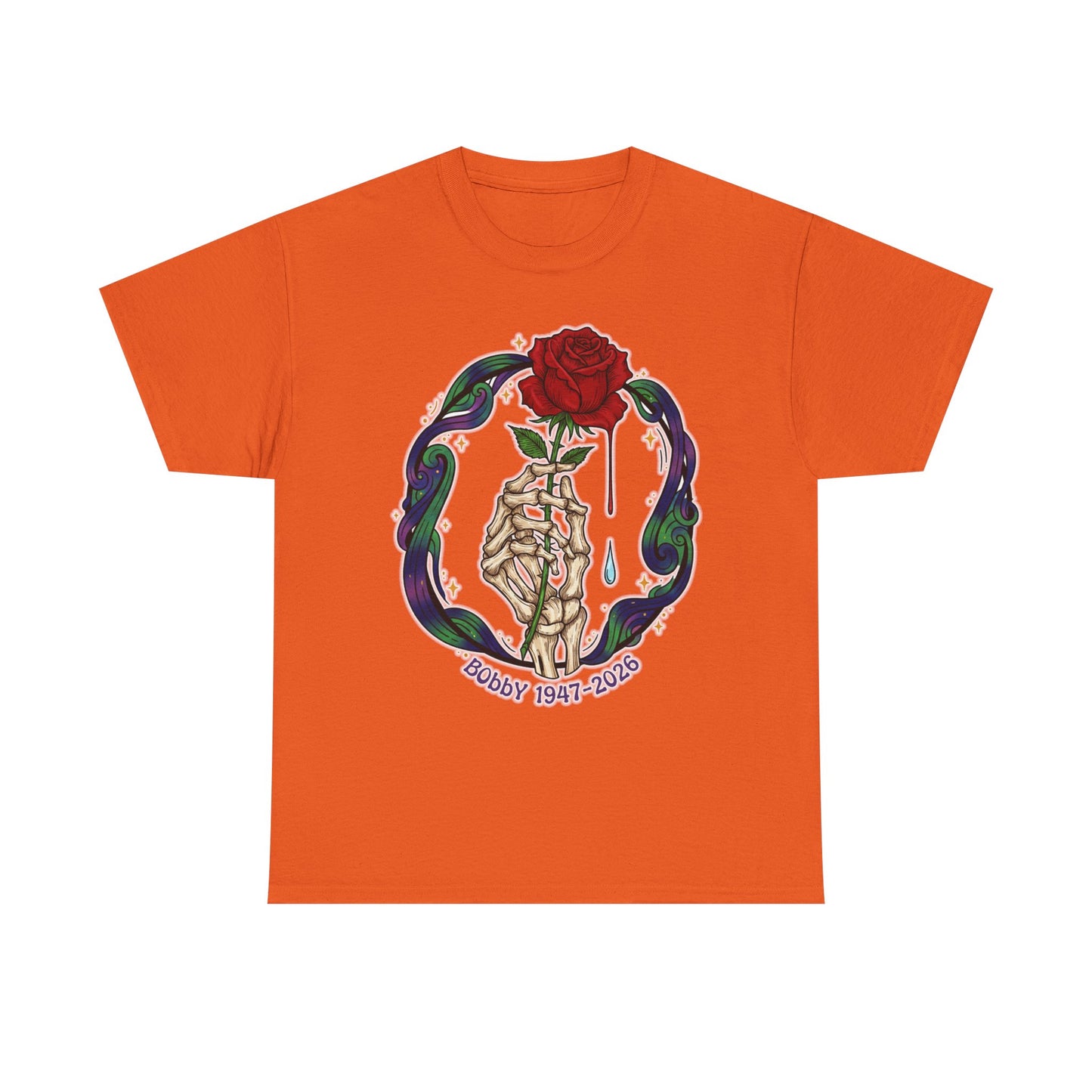 Bobby Weir T-Shirt Crying Rose | Bobby 1947-2026 | Memorial Graphic Tee