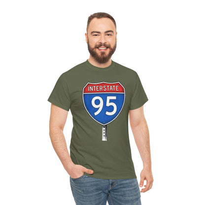 Interstate 95 Sign Tee | Vintage Urban Graphic I95 T-shirt