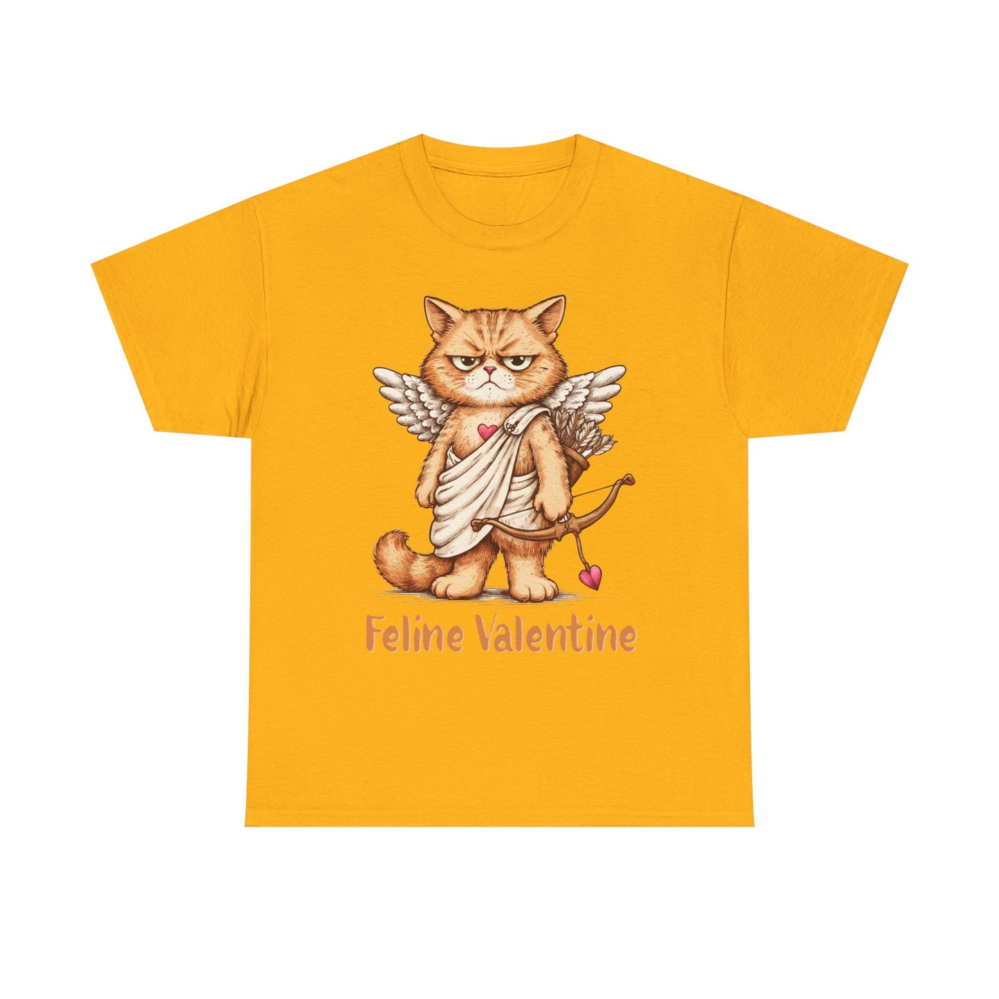 Valentines Day ! Feline Valentine Tee | Grumpy Cat Cupid | Valentines Gift