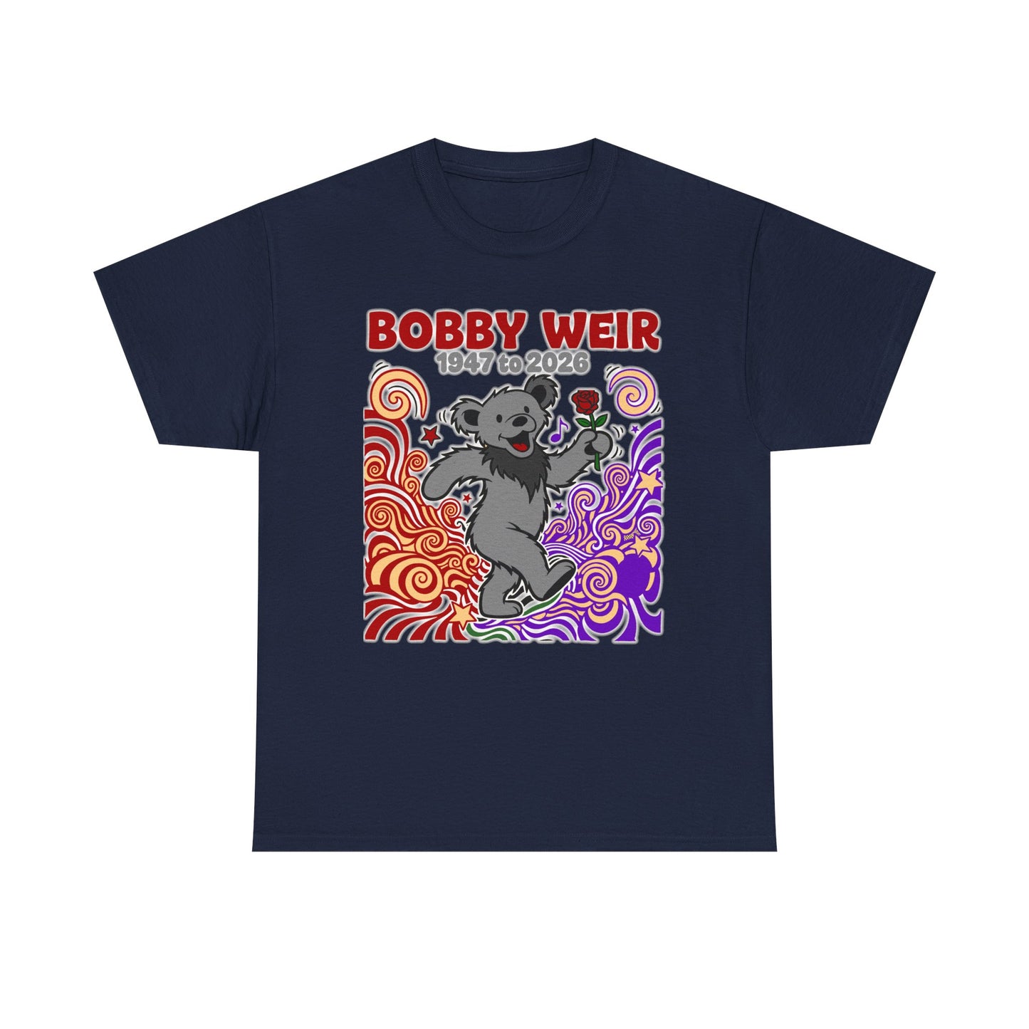 Bobby Weir Dead Bear T-Shirt | 1947-2026 Memorial Graphic Tee