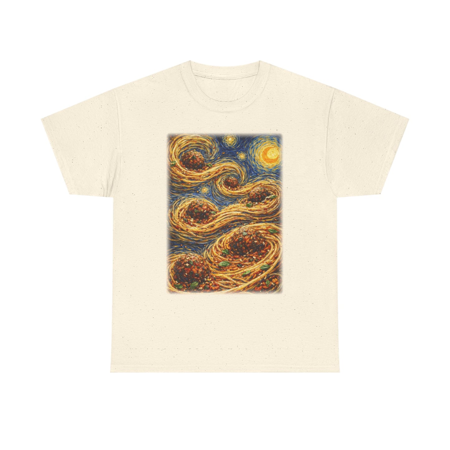 Spaghetti Night Van Gogh Inspired Swirl Tee |  Starry Night Sky Art