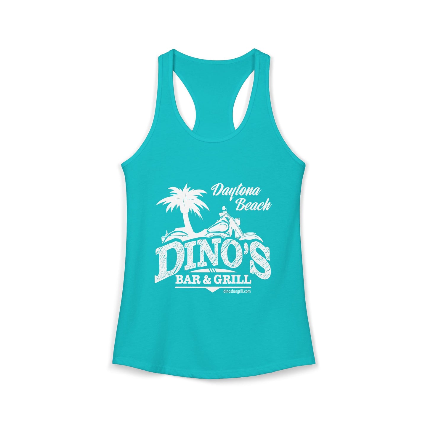 Women's Racerback Tank | Dino's Bar & Grill | Daytona Beach