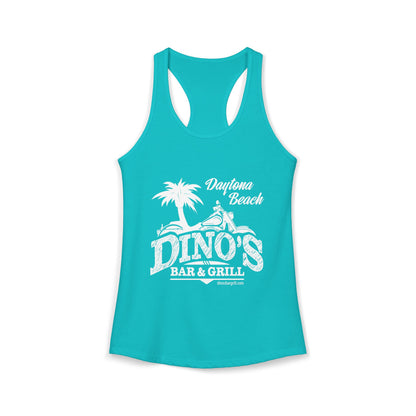 Women's Racerback Tank | Dino's Bar & Grill | Daytona Beach