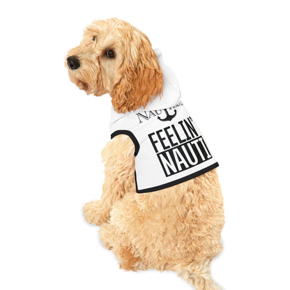 Pet Hoodie — "Feelin' Nauti" Nautical Anchor Dog & Cat Hoodie