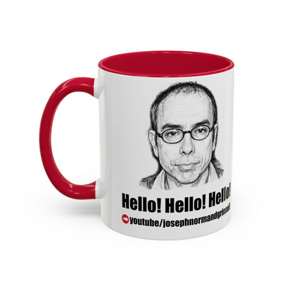 Hello! Hello! Hello! Mug | Sketch Portrait Coffee Cup