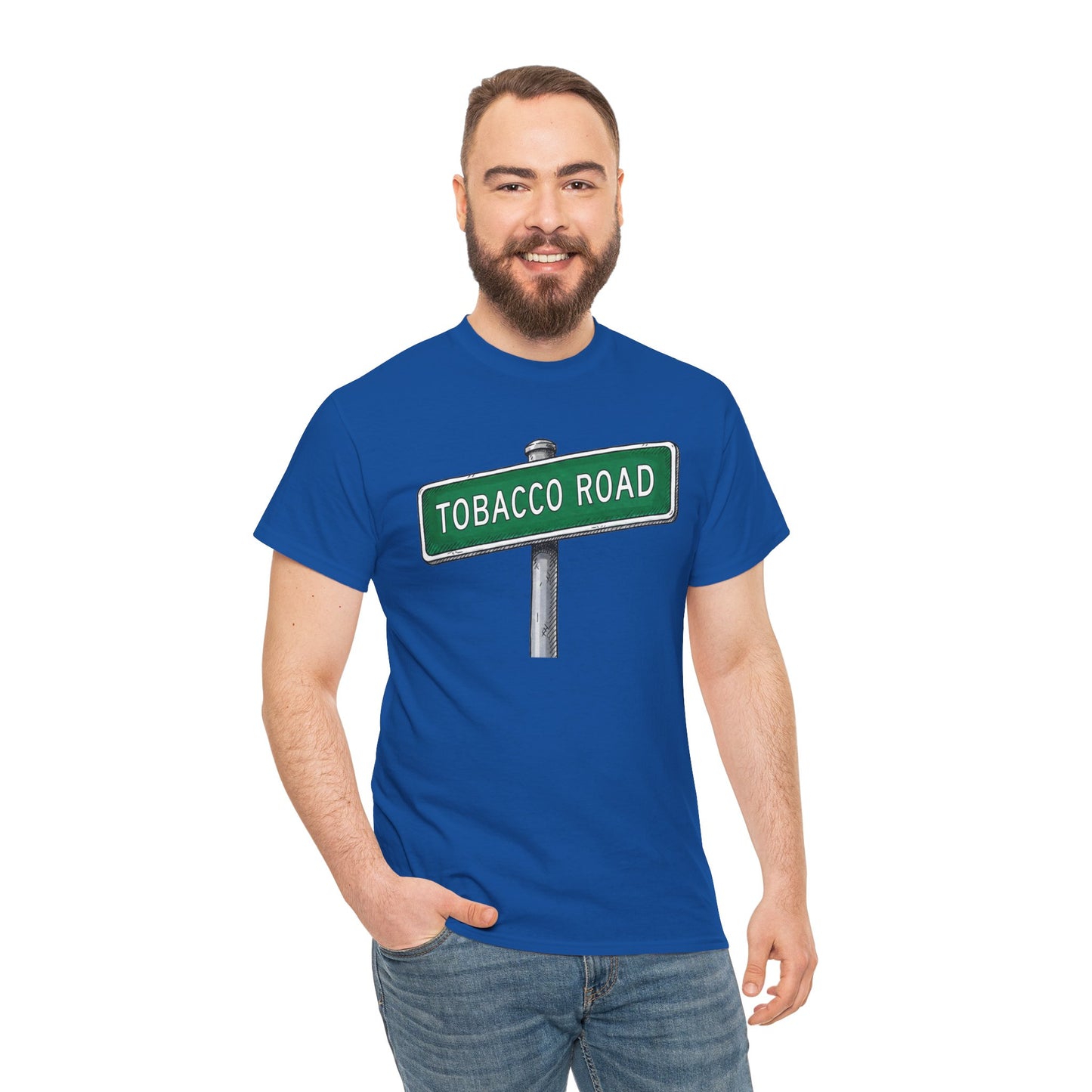 Tobacco Road Street Sign Tee | Vintage Urban Graphic Tee