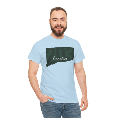Connecticut Area Code 203 Tee | Graphic State CT T-shirt
