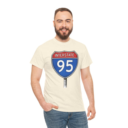 Interstate 95 Sign Tee | Vintage Urban Graphic I95 T-shirt