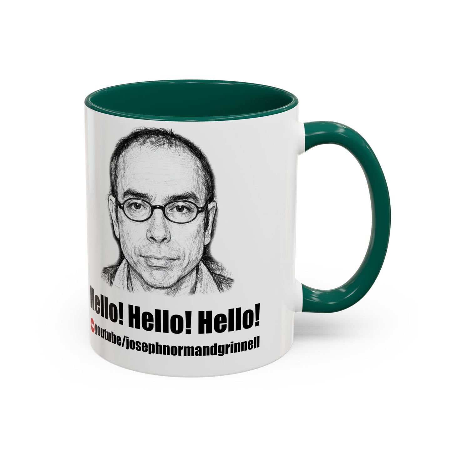 Mug - 11oz, 15oz | Joe Grinnell | Hello! Hello! Hello! - Youtube link