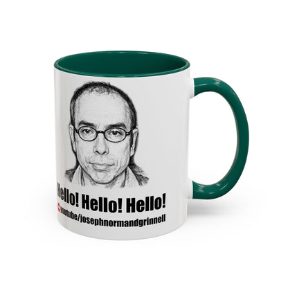 Mug - 11oz, 15oz | Joe Grinnell | Hello! Hello! Hello! - Youtube link