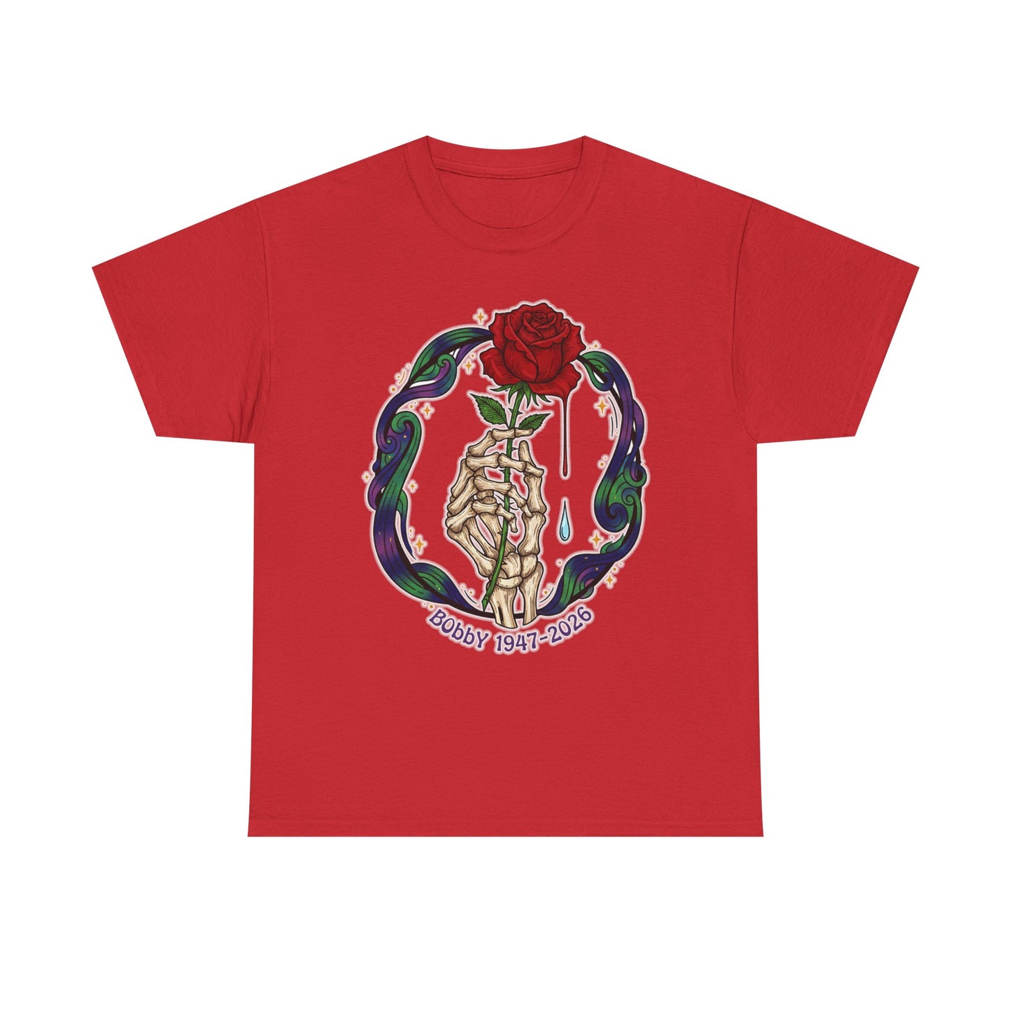 Bobby Weir T-Shirt Crying Rose | Bobby 1947-2026 | Memorial Graphic Tee