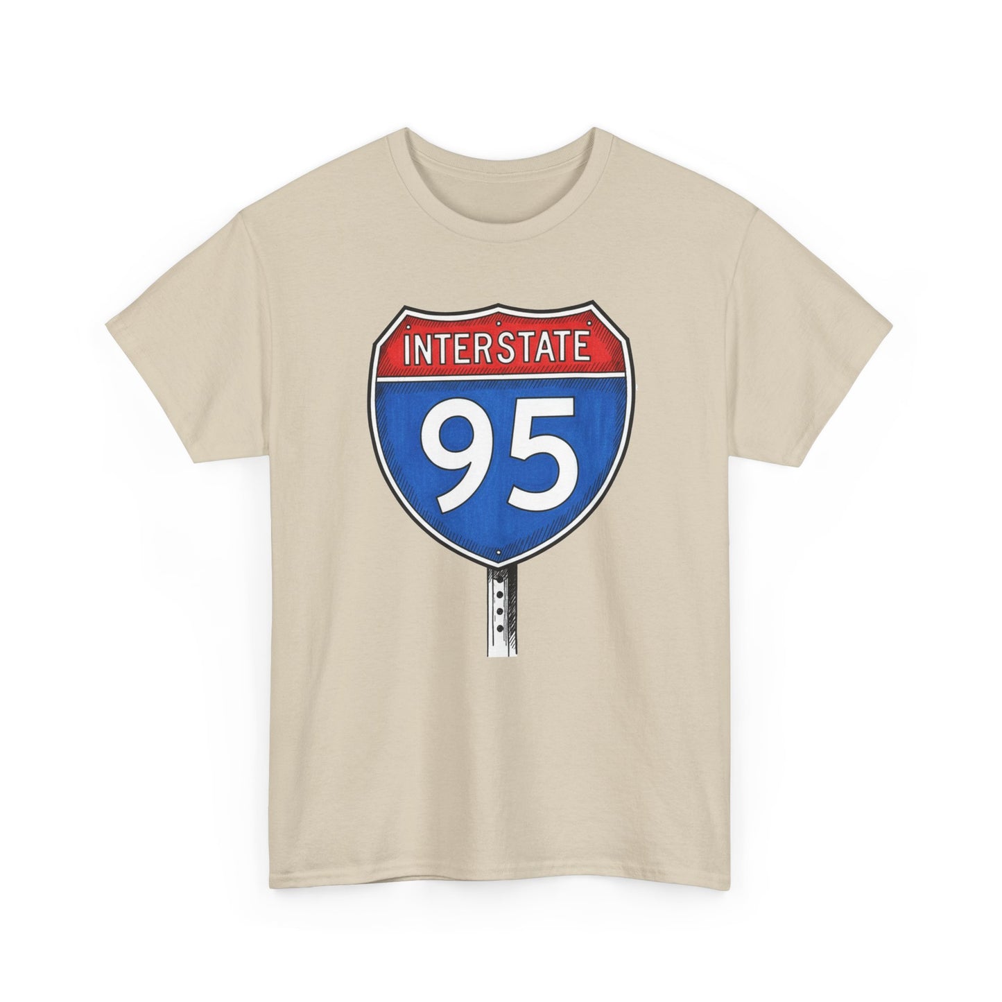 Interstate 95 Sign Tee | Vintage Urban Graphic I95 T-shirt