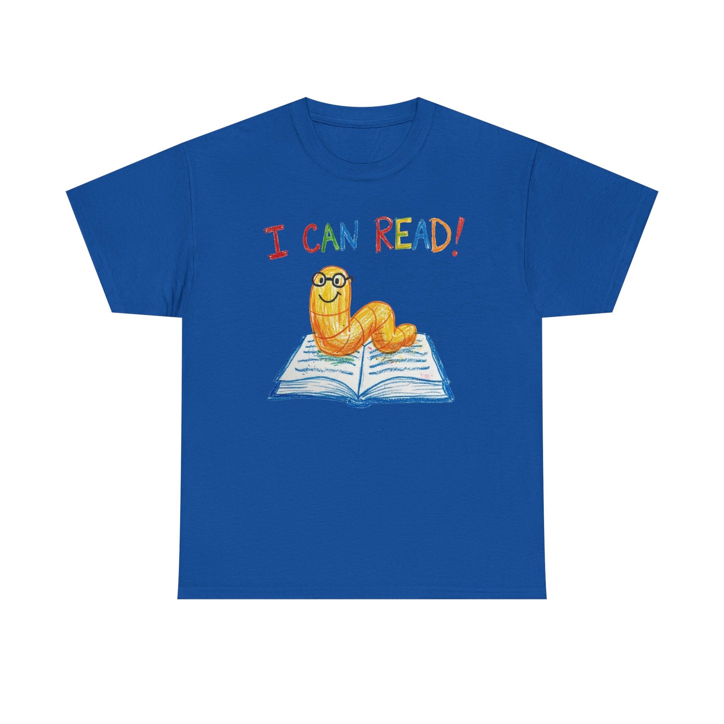 I Can Read Bookworm tee | Retro Reading Shirt