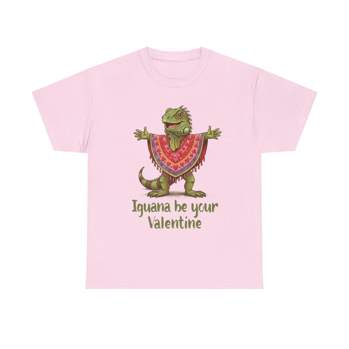 Valentines Day ! "Iguana be your Valentine" Tee | Happy Iguana in Heart Poncho | Valentines Gift