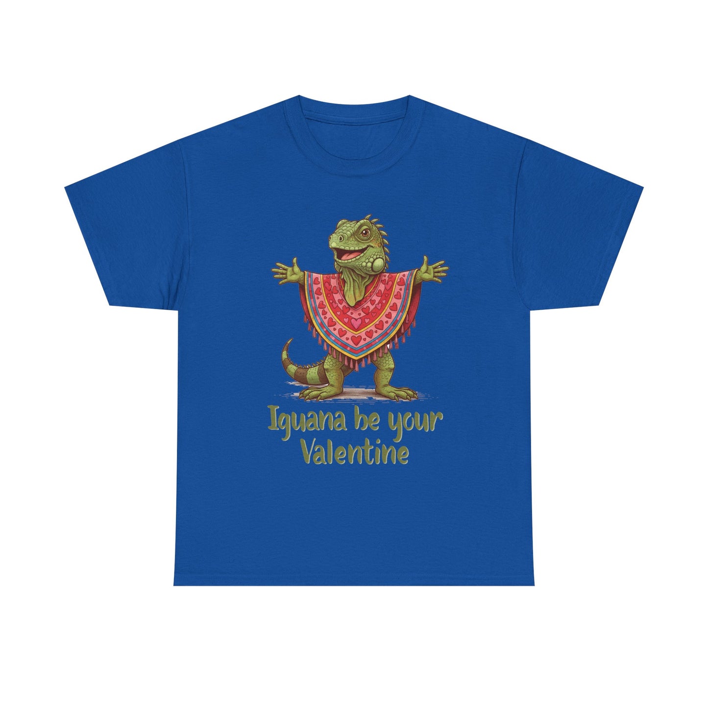 Valentines Day ! "Iguana be your Valentine" Tee | Happy Iguana in Heart Poncho | Valentines Gift