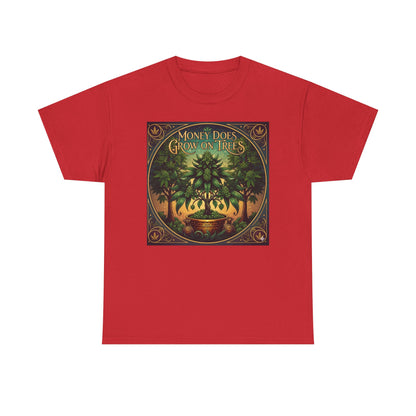 Money Does Grow On TreesMarijuana  tee | vintage cannabis money tree illustration