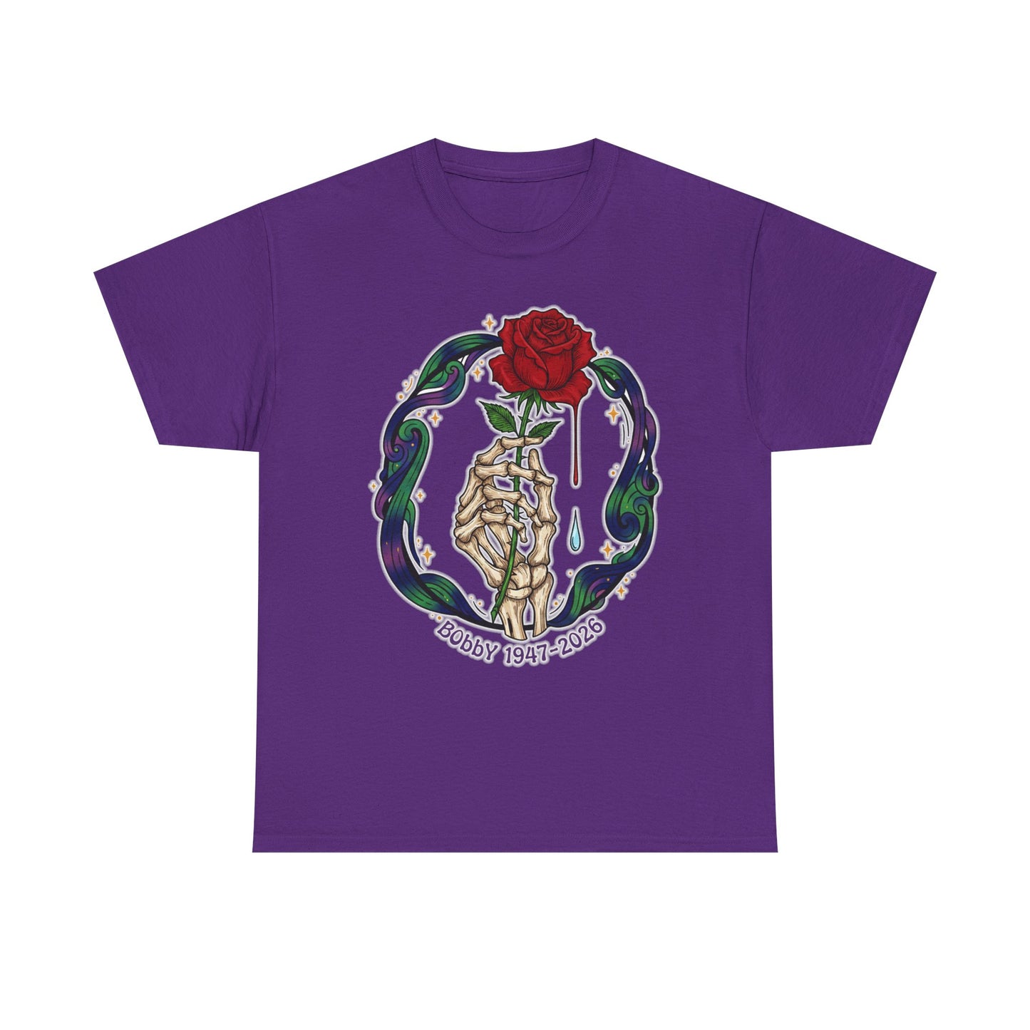 Bobby Weir T-Shirt Crying Rose | Bobby 1947-2026 | Memorial Graphic Tee