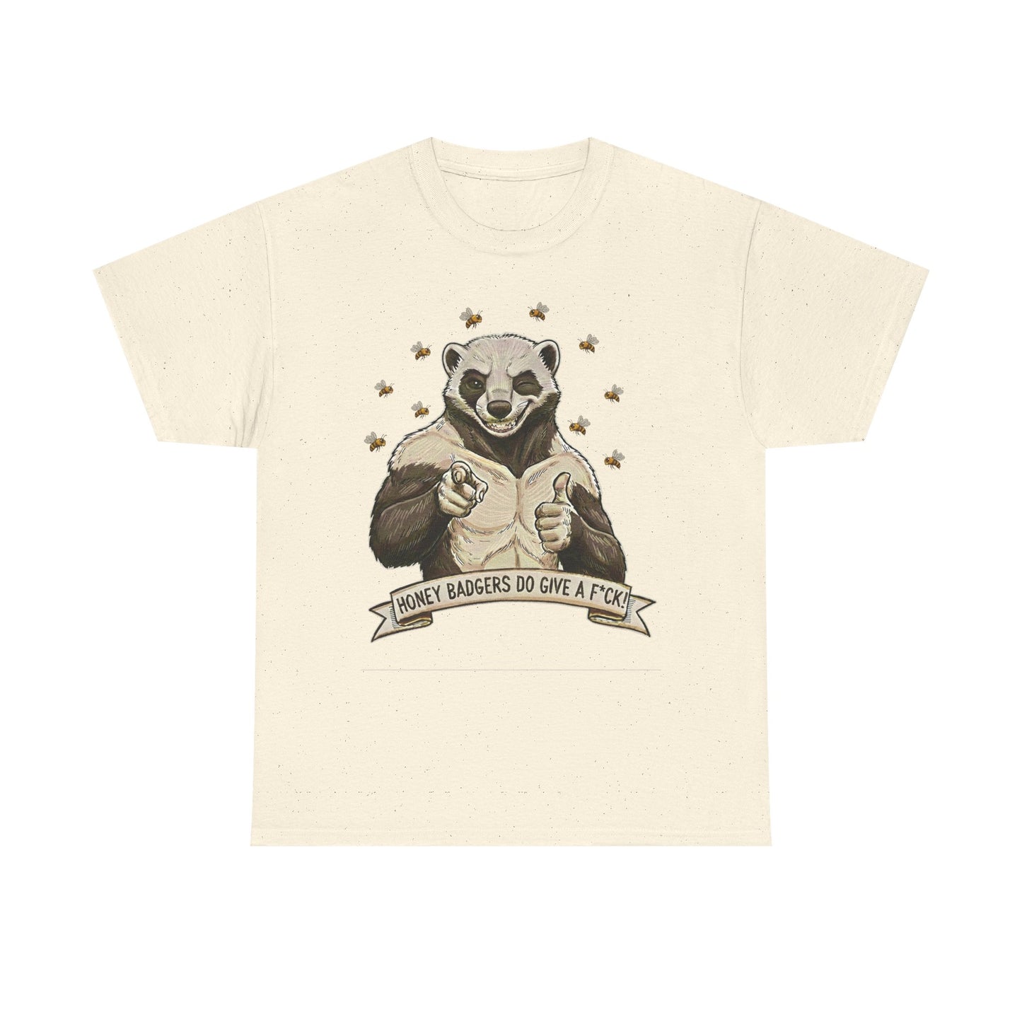 Honey Badger T-Shirt | Honey Badgers Do Give A F*ck Graphic Tee