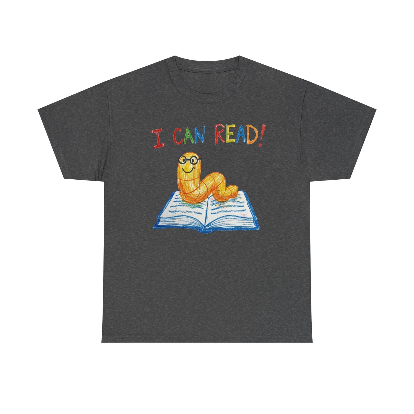 I Can Read Bookworm tee | Retro Reading Shirt