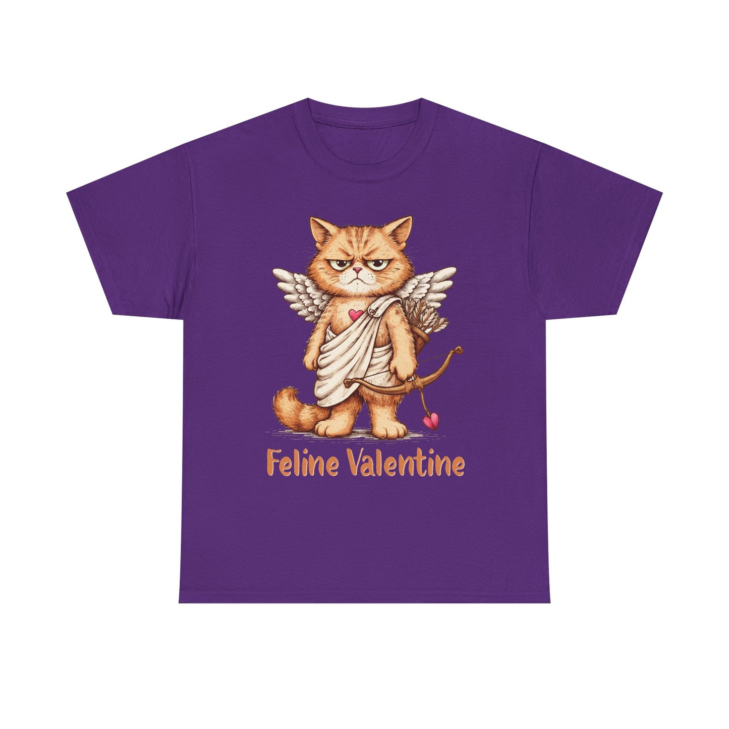 Valentines Day ! Feline Valentine Tee | Grumpy Cat Cupid | Valentines Gift