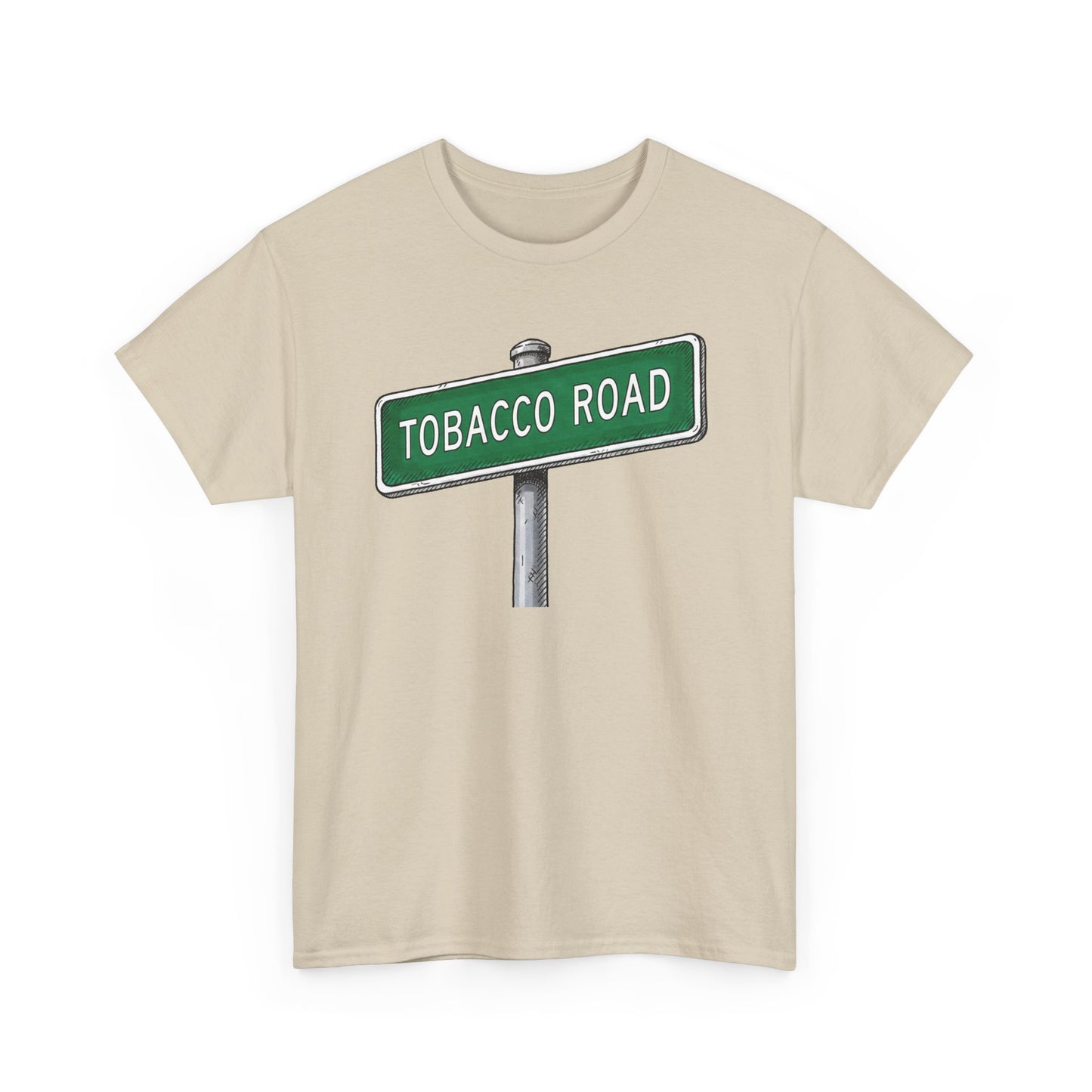 Tobacco Road Street Sign Tee | Vintage Urban Graphic Tee