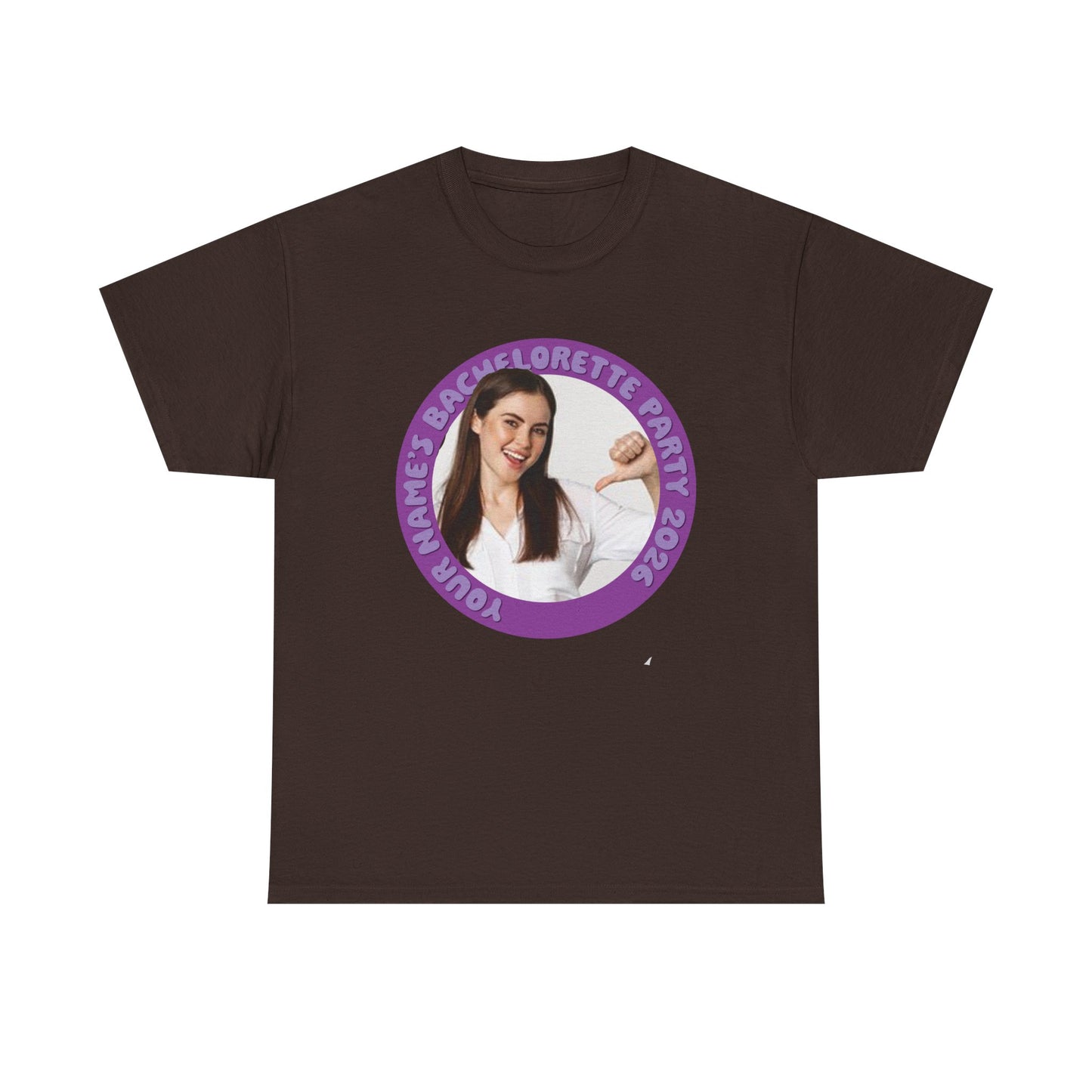 Bachelorette Party Photo Tee | Custom Photo, Name & Year Circle