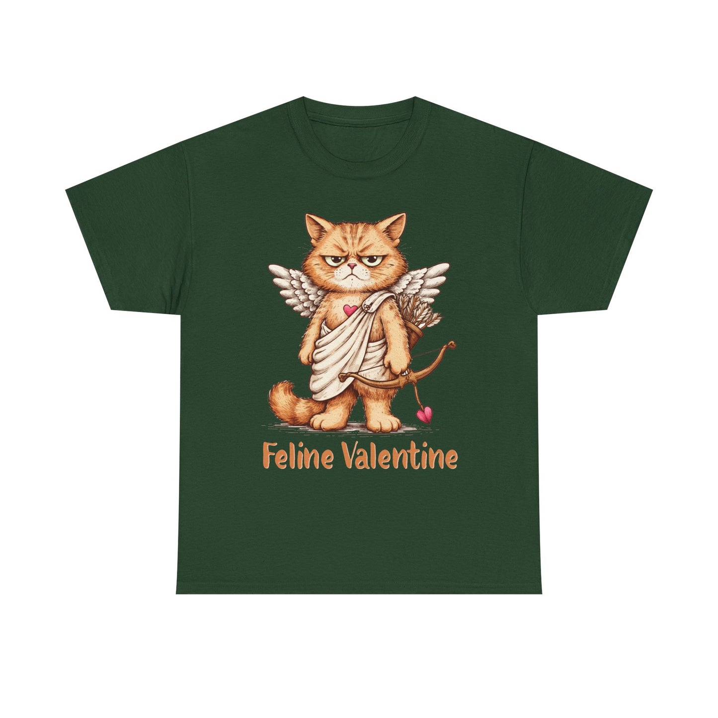 Valentines Day ! Feline Valentine Tee | Grumpy Cat Cupid | Valentines Gift
